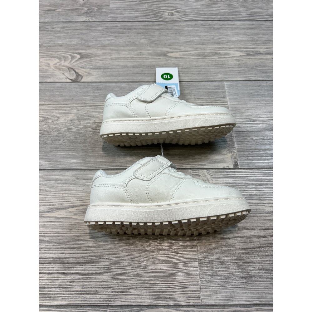 Cat & Jack Toddler Jaid Solid Court Sneakers White 10 NWT - Picture 4 of 5